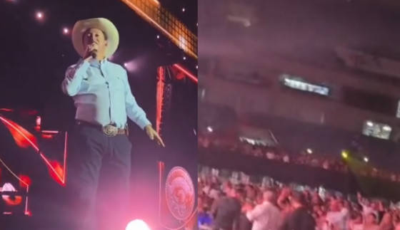 Parte do público entoou xingamentos contra o presidente Lula durante o evento na Arena Pantanal, em Cuiabá