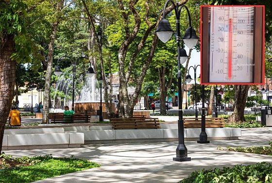 Cidade conhecida por ter tempartura mais amena registrou um calor de 42ºC nesta segunda.
