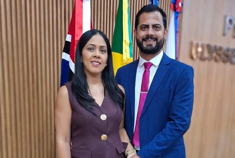 Wesley Cl&aacute;udio e a esposa&nbsp;Fabiula Moreira