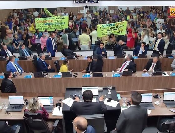 Servidores acompanharam a votação e comemoraram o resultado no plenário. 