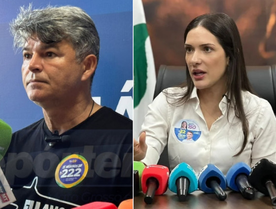 Janaina e Medeiros disputam uma das vagas de Mato Grosso no Senado nas eleições de 2026.