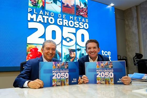 Presidente Sérgio Ricardo e Valter Albano apresentam Plano de Metas Mato Grosso 2050.
