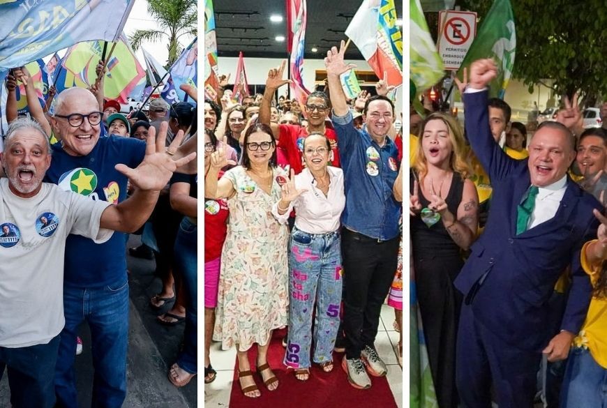 Os candidatos ao Governo de Mato Grosso, Otaviano Pivetta, Natasha Slhessarenko e Wellington Fagundes, intensificam as agendas de rua.