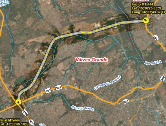 O trecho funciona como uma das ligações entre Cuiabá, Várzea Grande e o complexo rodoviário do Trevo do Lagarto