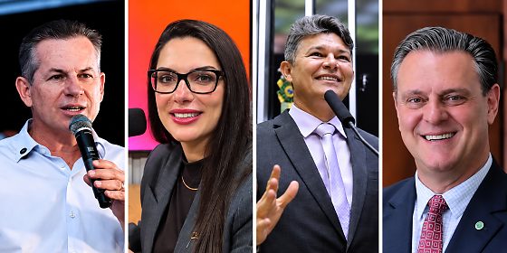 Da esquerda para a direita: Mauro Mendes, Janaina Riva, José Medeiros e Carlos Fávaro.