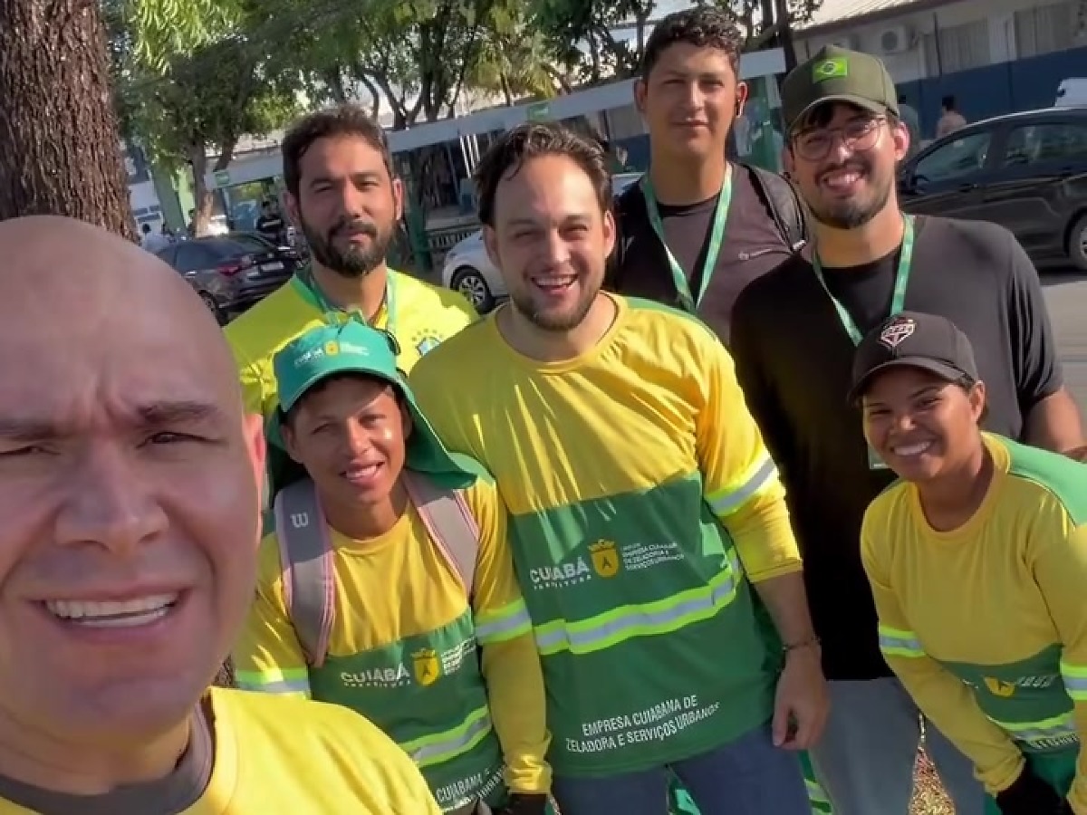 Prefeito de Cuiabá anuncia limpeza de santinhos em frente a escolas em MT