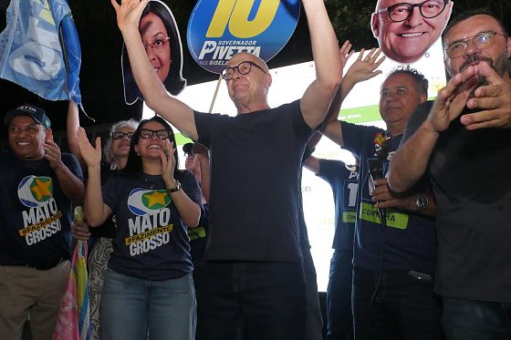 Visivelmente emocionado, Pivetta agradeceu a Deus e à população de Mato Grosso
