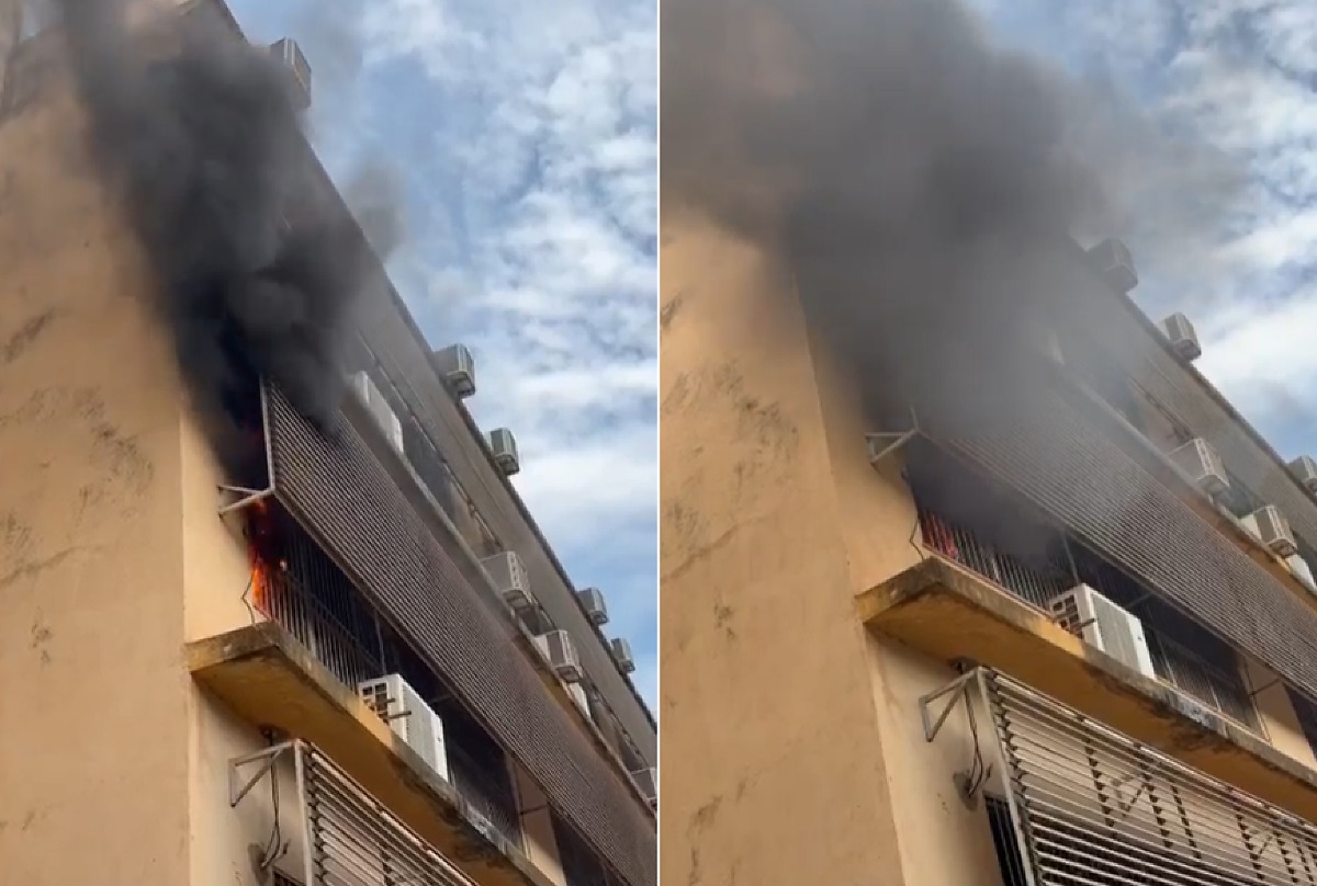 Curto-circuito em ar-condicionado causa incêndio na UFMT em Cuiabá