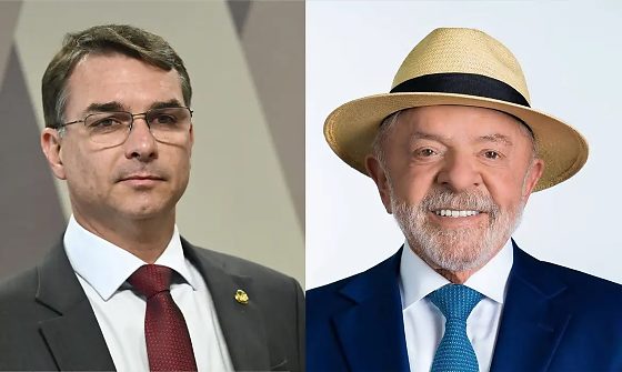 Flávio Bolsonaro terminou o primeiro turno à frente de Lula; mercado reagiu com queda do dólar e alta dos ativos brasileiros.