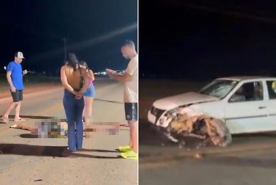 Robson Nunes Ferreira, de 41 anos, morreu ao bater a moto que pilotava de frente com um Gol na noite desse domingo (4).