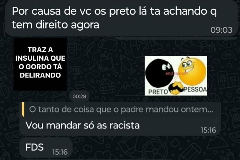 print racista em grupo da faculdade de economia da ufmt