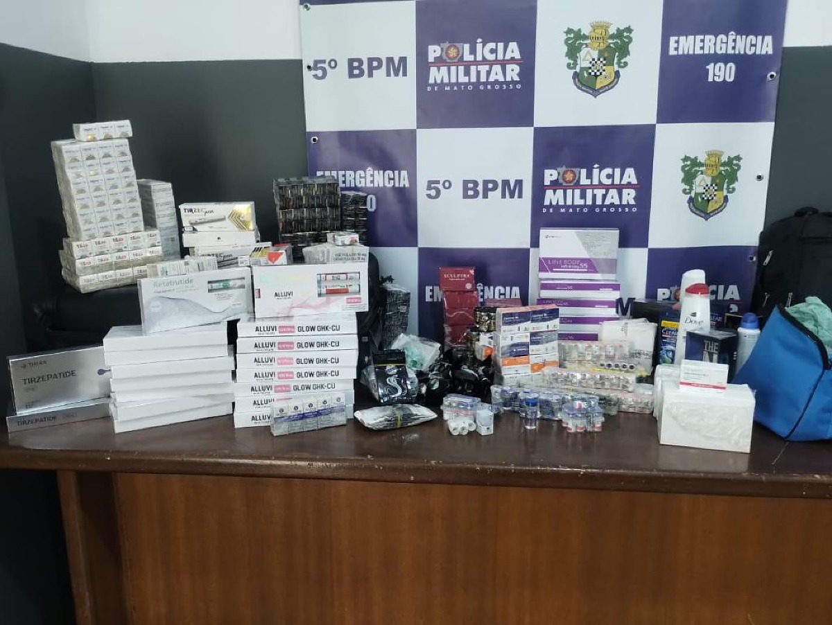 Homem é preso com anabolizantes e emagrecedores em Itiquira, MT