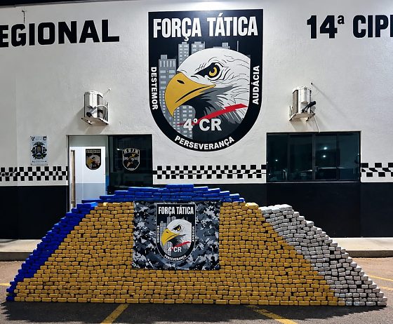 Policiais localizaram 1.190 tabletes da droga durante buscas em uma residência no bairro Jardim Maria Vetorasso.