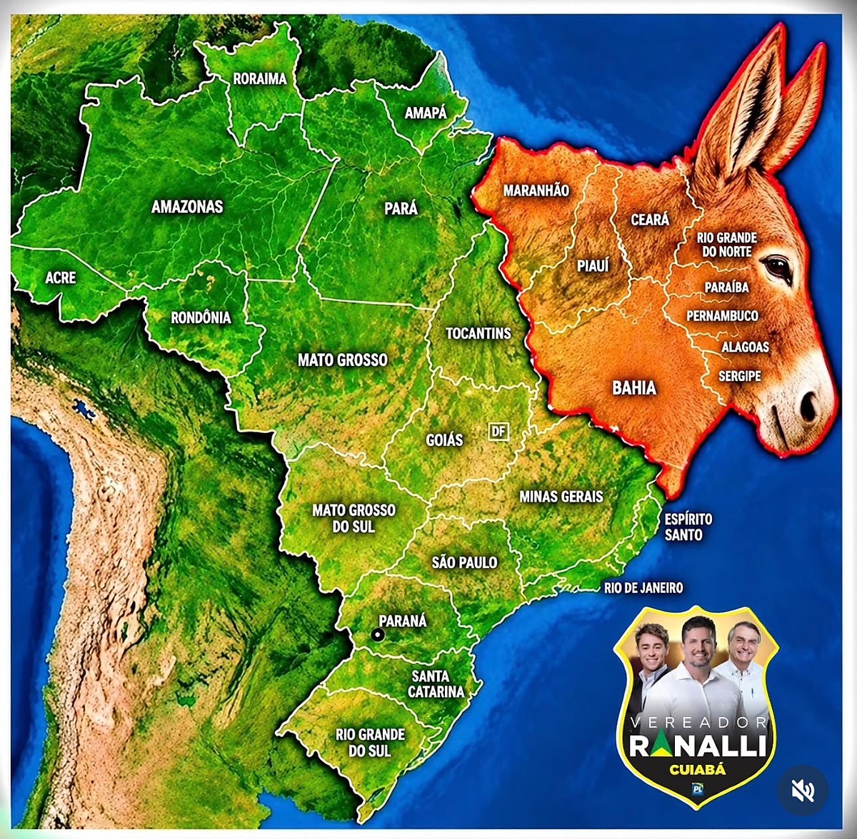 PUBLICA&Ccedil;&Atilde;O DE RAFAEL RANALLI CONTRA NORDESTINOS