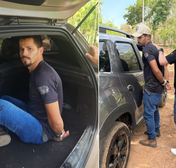 Prisão foi efetuada na tarde de hoje (8), na região do Manso, em Cuiabá.