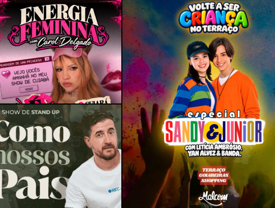 Programação reúne música ao vivo, nostalgia, stand-up, sertanejo, pagode e atividades especiais para o Dia das Crianças.