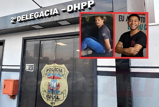 Elias Samuel Delgado da Silva (à esq.) foi preso pelo assassinato de Breno Antonio Humberto de Moraes (à dir.).