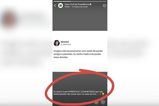 Casa Civil de Lula manda bolsonaristas “tomarem no c*” e apaga publicação
