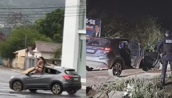 Motorista de Honda HR-V cinza foi preso por dirigir sob efeito de álcool em Barra do Garças