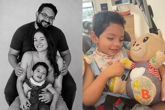 Yuri foi diagnosticado aos 2 anos com uma doença que provoca a perda progressiva das funções neurológicas.