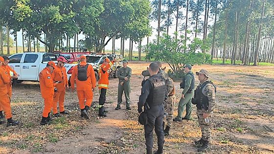 Operação de buscas contou com apoio do Corpo de Bombeiros e do Ciopaer.
