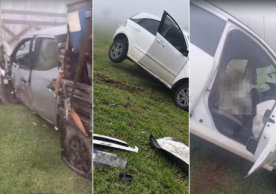Motorista de 58 anos morre em acidente entre três veículos na Estrada de Chapada