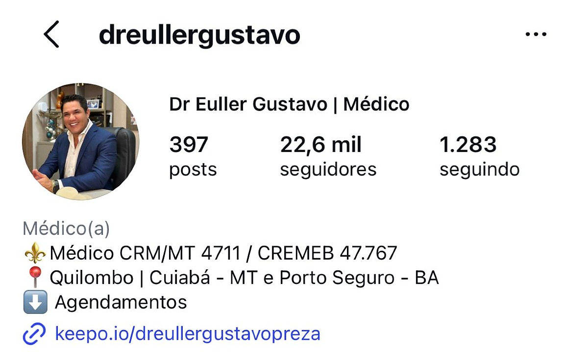 M&Eacute;DICO EULLER NO INSTAGRAM