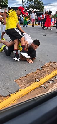 Vinícius Santana relata que foi agredido por cerca de 40 pessoas em Rondonópolis.