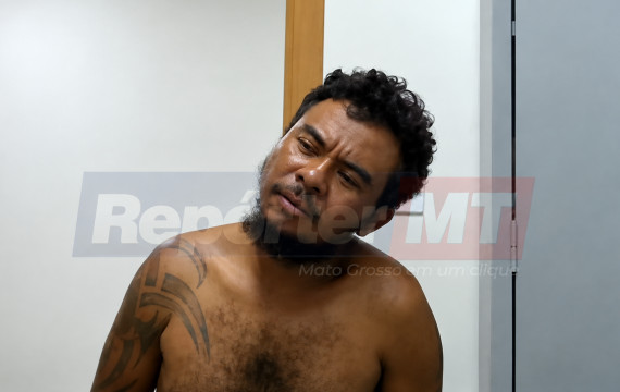 Luciano matou a esposa, Regiane Alves Rodrigues da Silva, com uma facada no peito dentro de um mercado em Várzea Grande, na noite de segunda-feira (19).