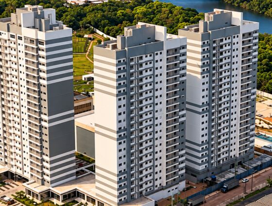  Localizado na Avenida Beira Rio, em Cuiabá, residencial tem opções voltadas a quem busca o primeiro imóvel ou pretende investir em locação.