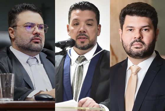 Os mandatos dos juízes-membros Pérsio Oliveira Landim, Raphael de Freitas Arantes e Marcelo Alexandre Oliveira da Silva Morgado terminam em maio de 2027; os três disputam a permanência no TRE-MT