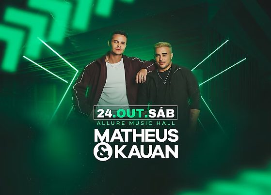 Matheus & Kauan e Chrigor são os destaques da agenda, que também reúne rock, sertanejo, teatro, concerto gratuito e atrações infantis.