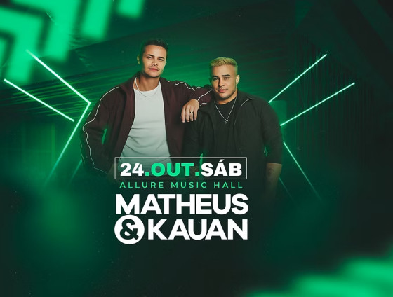 Matheus & Kauan e Chrigor são os destaques da agenda, que também reúne rock, sertanejo, teatro, concerto gratuito e atrações infantis.