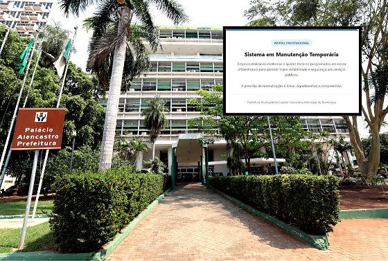 Site da Prefeitura de Cuiabá amanheceu fora do ar nesta sexta-feira (23) após possível ataque hacker