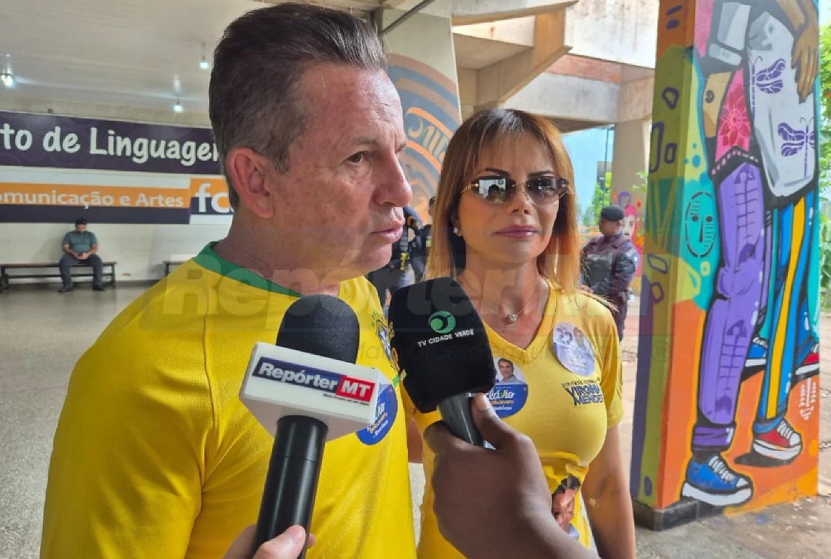 Mauro Mendes projeta vitória de Flávio Bolsonaro em Cuiabá, MT