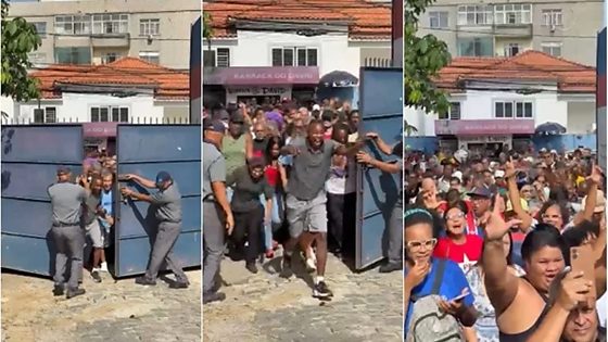 Grande número de pessoas aguardava a abertura dos portões na Rua Waldemar Falcão; segundo as informações divulgadas, não houve registro de feridos.