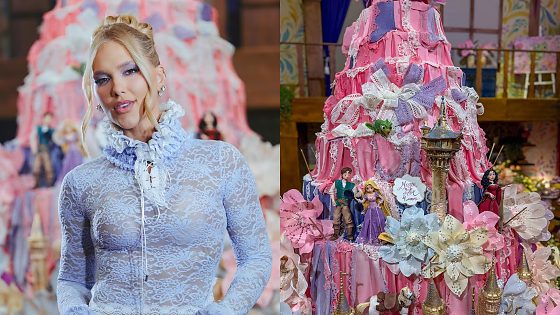 Decoração inspirada na animação Enrolados gerou comentários sobre a aparência do bolo da festa de aniversário de Maria Flor.