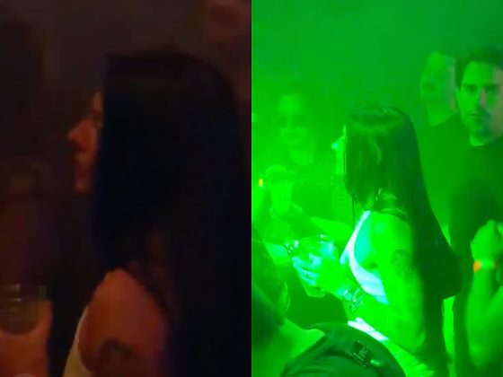 Cantora aproveitou a noite em uma casa noturna da Flórida, onde assistiu a uma apresentação do duo de música eletrônica Cat Dealers.