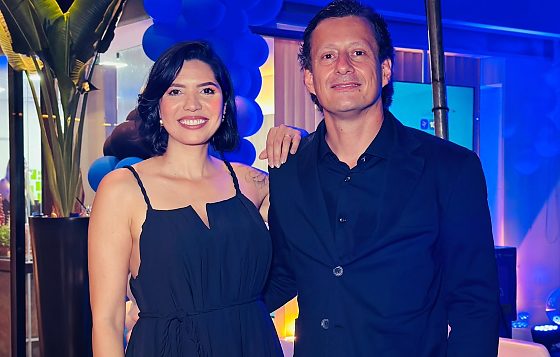 Luciana e Euclides Torezan são empresários, proprietários da loja Azul Viagens Cuiabá e da Casal a Bordo Viagens