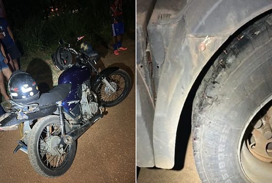 Acidente aconteceu na MT-320, após a moto em que o adolescente estava na garupa derrapar na pista.